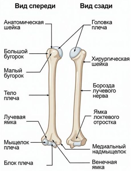 Строение плечевой кости