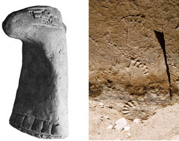 Шумерская каменная ступня [12][13]